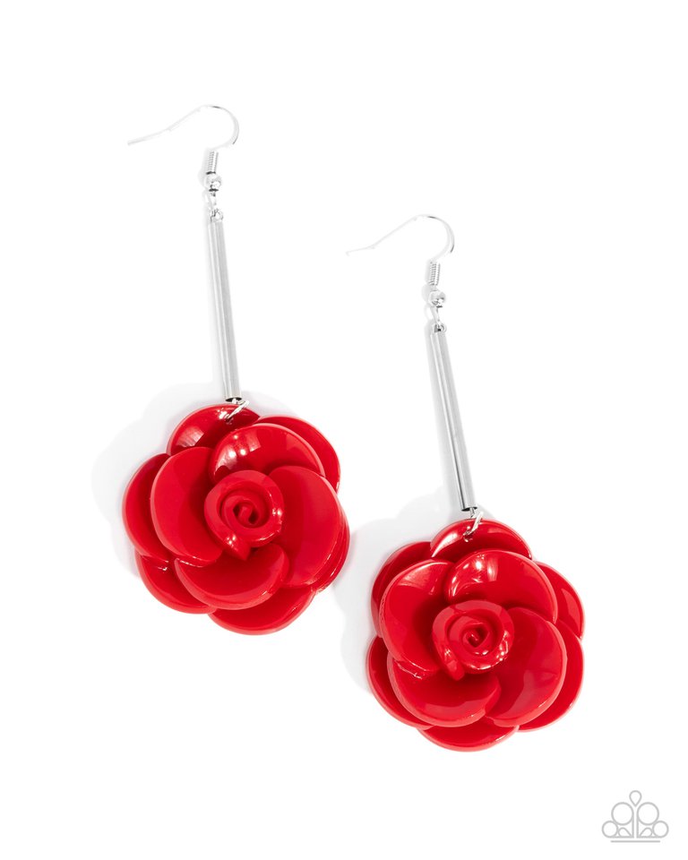 Saccharine Sprig - Red Earrings