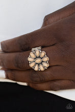 Load image into Gallery viewer, Stone Gardenia - Brown Ring