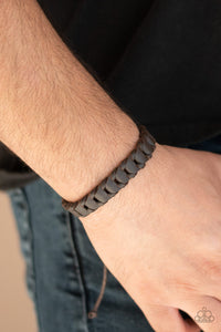 Grit and Grease - Brown Sliding Knot Bracelet