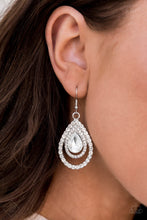 Load image into Gallery viewer, So The Story GLOWS - White Earrings