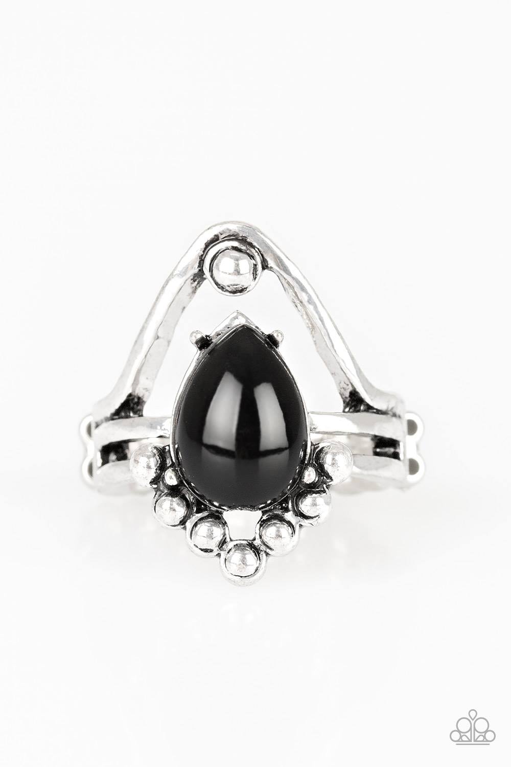 The Bold and The BEAD-iful - Black Dainty Ring