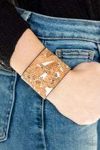 Load image into Gallery viewer, Cork Congo - White Adjustable Snap Closure Bracelet