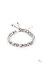 Load image into Gallery viewer, SUEDE Side to Side - Silver Bracelet