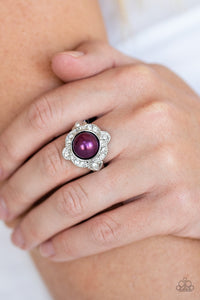 Ornamental Opulence - Purple Dainty Ring