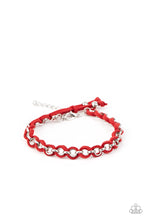 Load image into Gallery viewer, SUEDE Side to Side - Red Bracelet