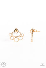 Load image into Gallery viewer, Completely Surrounded - Gold Double-Sided Post Earrings