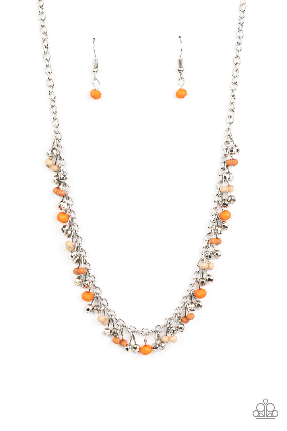 Sailing The Seven Seas - Orange Necklace