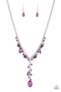 Crystal Couture - Purple Necklace