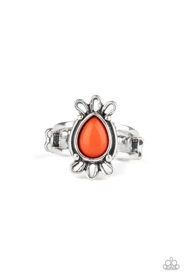 Tranquil Tide - Orange Dainty Ring