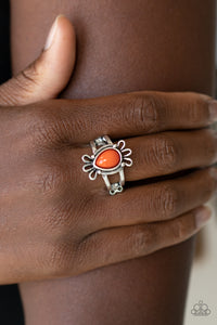 Tranquil Tide - Orange Dainty Ring