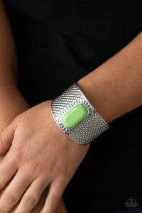 Poshly Pharaoh - Green Cuff Bracelet