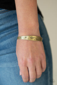 Dandelion Dreamland - Brass Bangle Bracelet