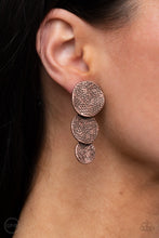 Load image into Gallery viewer, Ancient Antiquity - Copper Clip-On Earrings