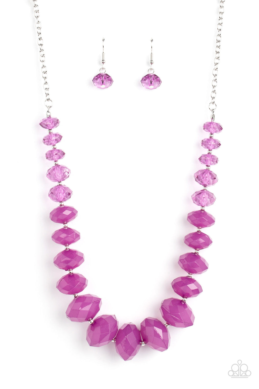 Happy-GLOW-Lucky - Purple Necklace