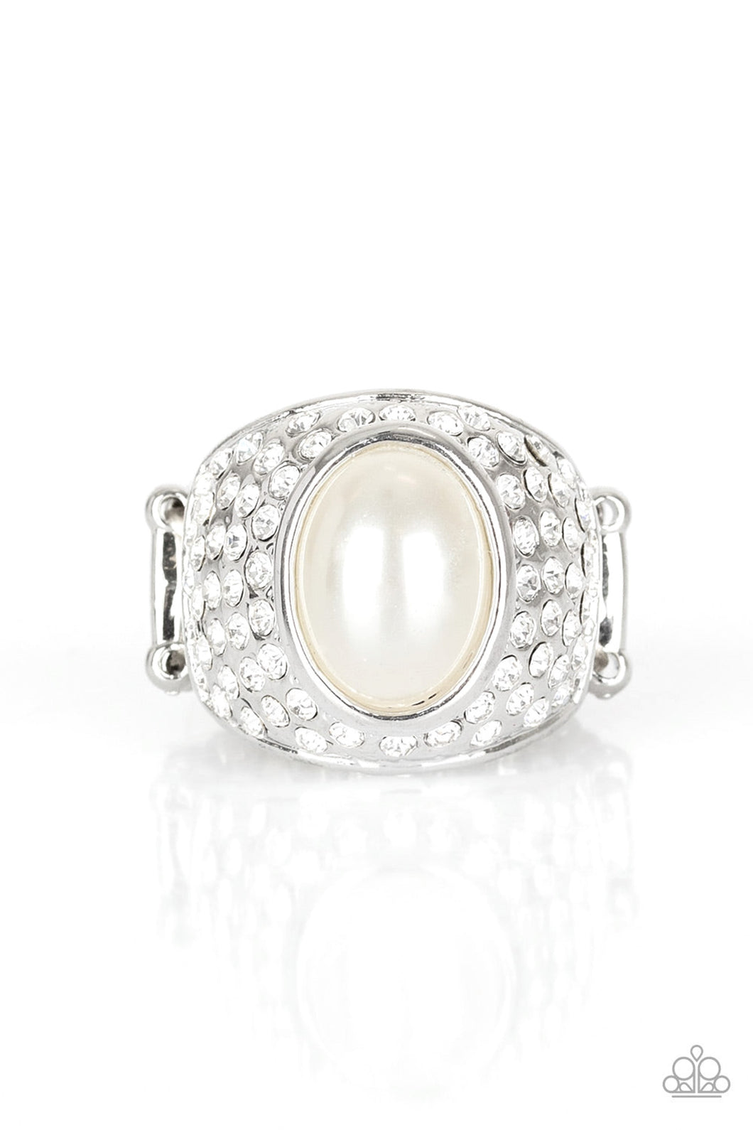 Glittering Go-Getter - White Ring