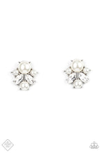 Load image into Gallery viewer, Royal Reverie - White Post Earrings