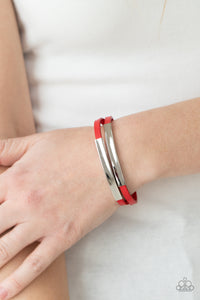 Dangerously Divine - Red Magnetic Closure Bracelet