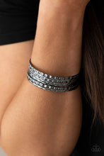 Load image into Gallery viewer, Back-To-Back Stacks - Black Gunmetal Bangle Bracelets