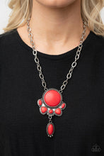 Load image into Gallery viewer, Geographically Gorgeous - Red Necklace