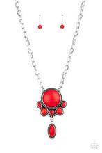 Load image into Gallery viewer, Geographically Gorgeous - Red Necklace