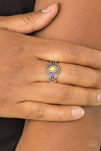 Right On TREK - Yellow Dainty Ring