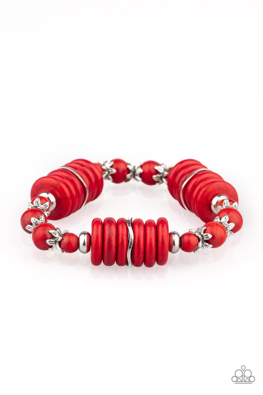 Sagebrush Serenade - Red Stretchy Bracelet