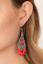 Load image into Gallery viewer, Fruity Tropics - Red Earrings