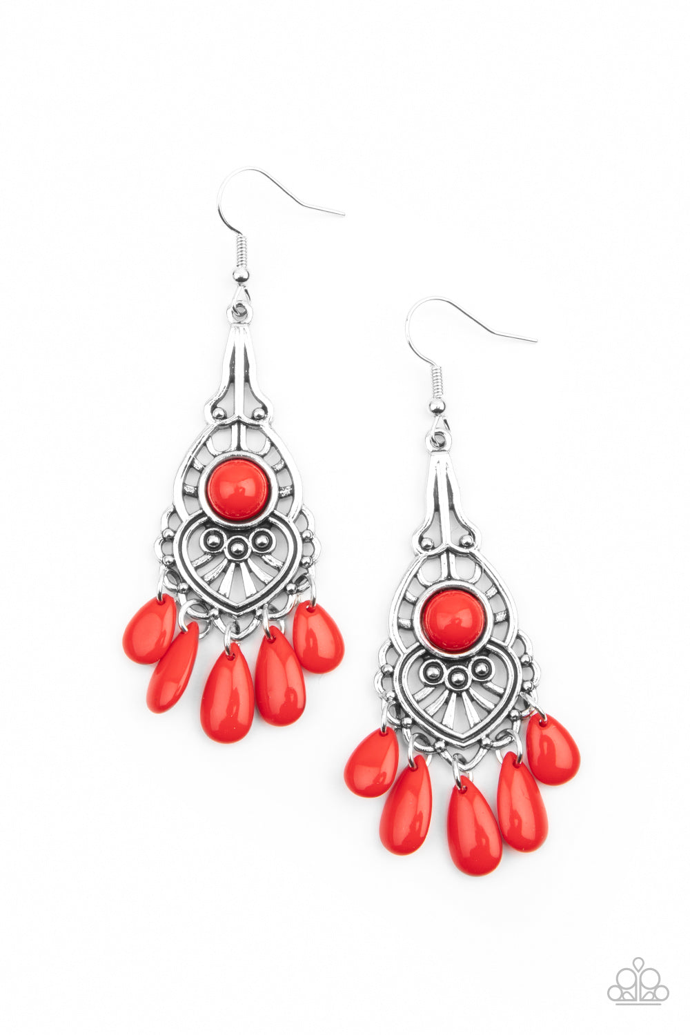 Fruity Tropics - Red Earrings