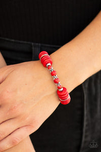 Sagebrush Serenade - Red Stretchy Bracelet