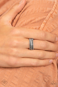 Tangible Texture - Silver Dainty Ring