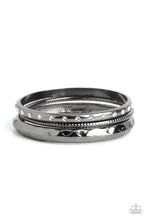 Load image into Gallery viewer, Confidently Curvaceous - Black Gunmetal Bangle Bracelets