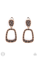 Load image into Gallery viewer, Playfully Primitive - Copper Clip-On Earrings