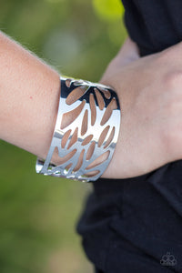 Metallic Megalith - Silver Cuff Bracelet