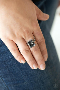 Social Glow - Silver Dainty Ring