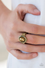 Load image into Gallery viewer, Pearl Party - Brass Dainty Ring