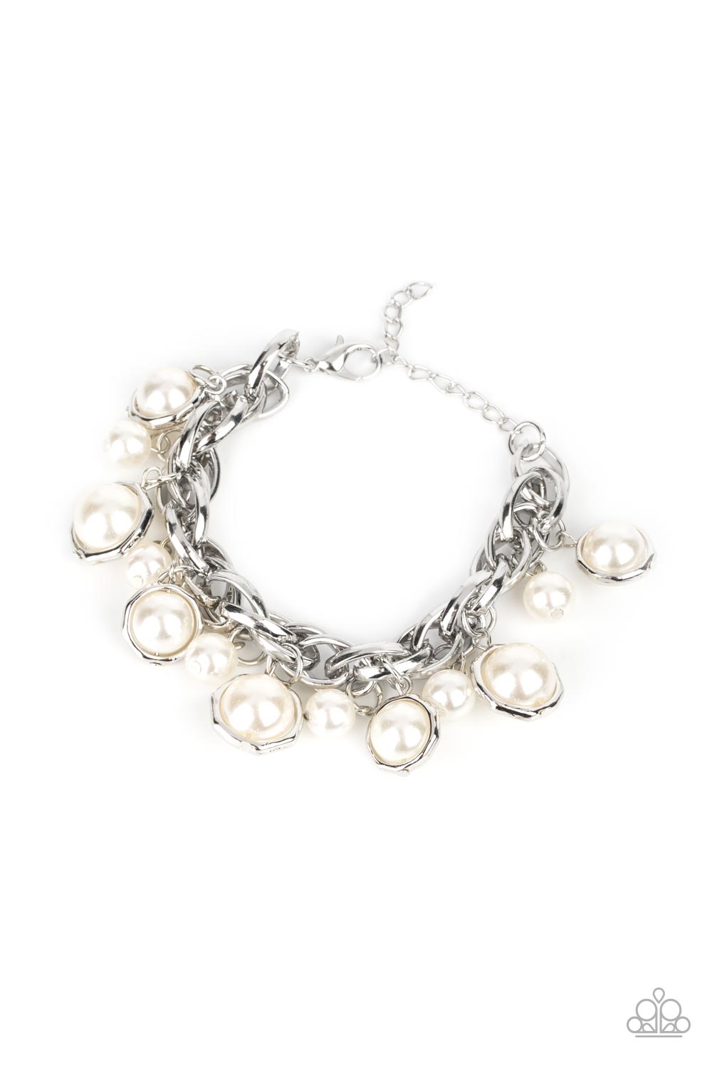 Orbiting Opulence - White Bracelet