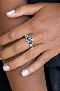 Right On TREK - Green Dainty Ring