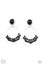 Load image into Gallery viewer, Cabaret Charm - Black Clip-On Earrings