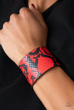 Load image into Gallery viewer, The Rest Is HISS-tory - Red Snap Bracelet