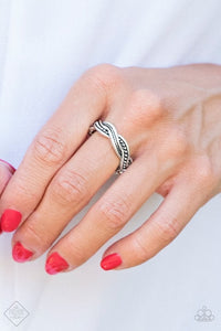 Texture Tango - Silver Dainty Ring