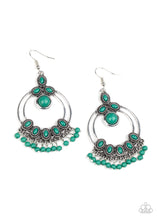 Load image into Gallery viewer, Palm Breeze - Green Earrings