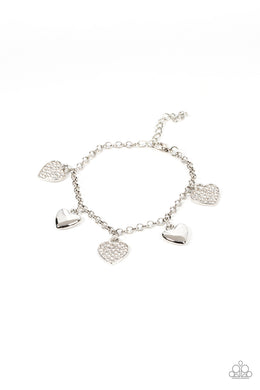 Lusty Lockets - White Bracelet