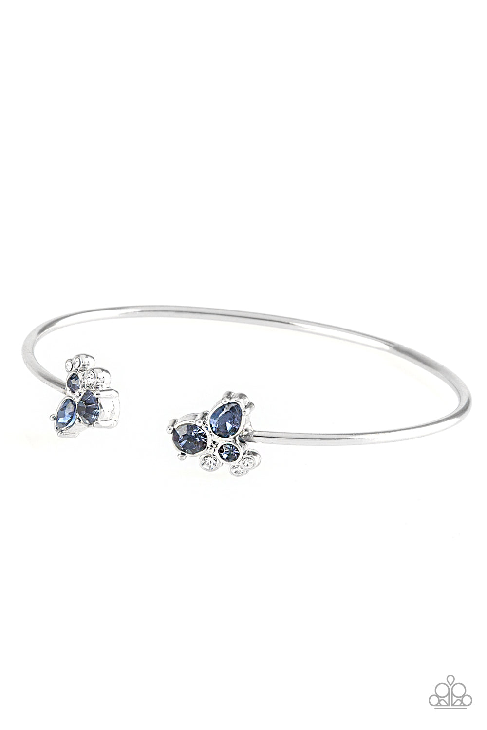 Going For Glitter - Blue Cuff Bracelet