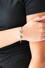 Load image into Gallery viewer, Going For Glitter - Blue Cuff Bracelet