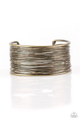 Wire Warrior - Brass Cuff Bracelet