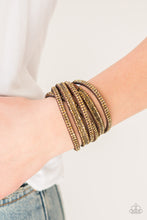 Load image into Gallery viewer, Rock Star Attitude - Brass Adjustable Snap Closure Bracelet