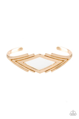 In Total De-NILE - Gold Cuff Bracelet