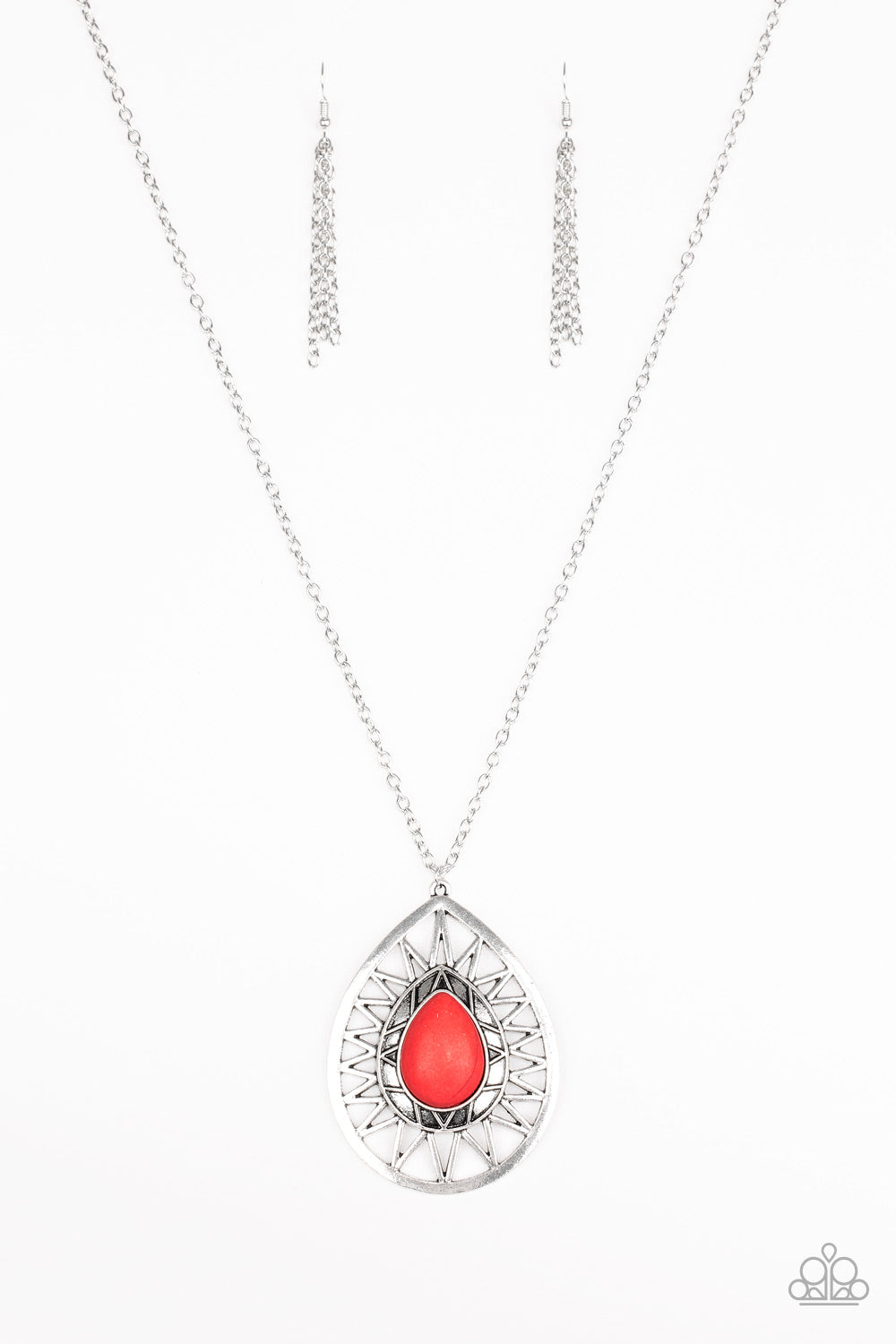 Summer Sunbeam - Red Necklace