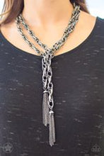 Load image into Gallery viewer, SCARFed for Attention - Black Gunmetal Necklace