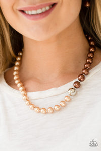 5th Avenue A-Lister - Brown Necklace